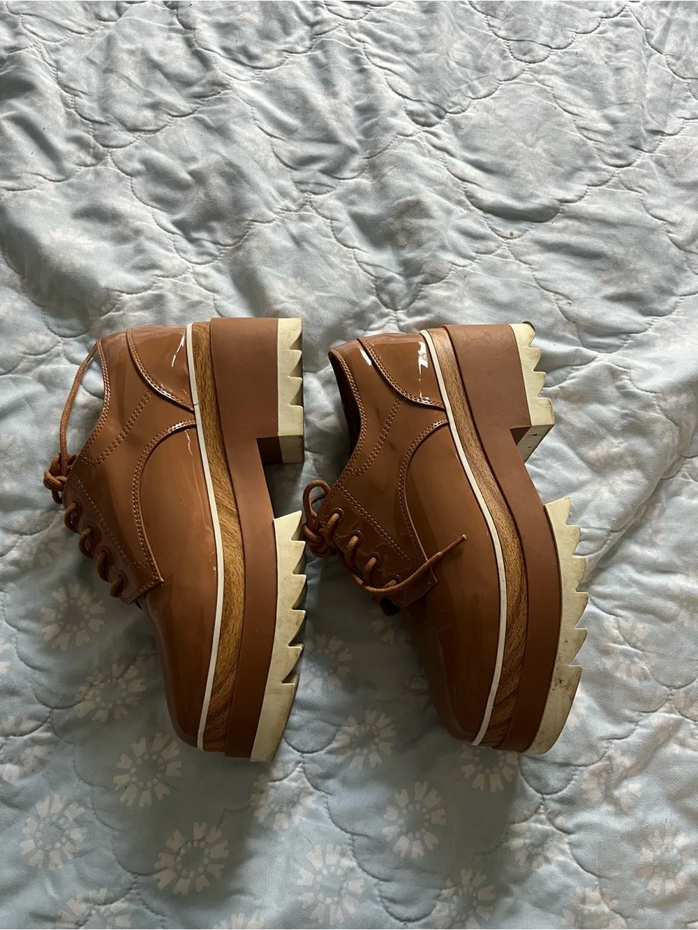 ALDO Women’s Brown Lace-Up Oxford Shoes